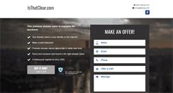 Desktop Screenshot of isthatclear.com